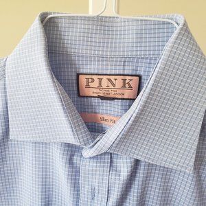 Dress Shirt - PINK brand - Blue - French Cuff